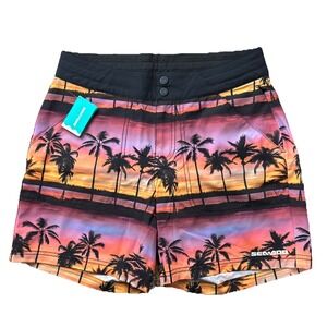 Sea Doo Women's Board Shorts XS Tropical Hawian Palm